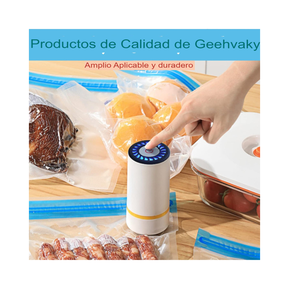Chef Preserve - Sellador al Vacío + 6 Bolsas para empacar