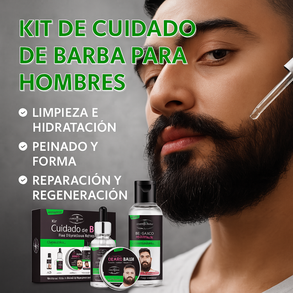 Beard Care - Kit Crecimiento de Barba súper efectivo
