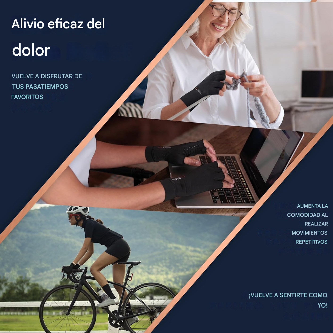 CobreFlex - Guantes de Compresión de Cobre