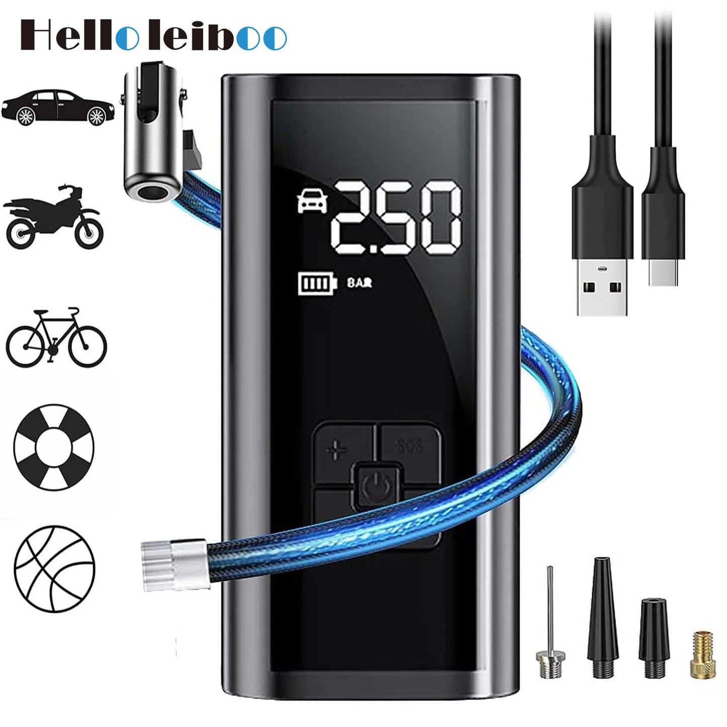 NeumaTech: Inflador De Llantas Portátil Recargable Usb