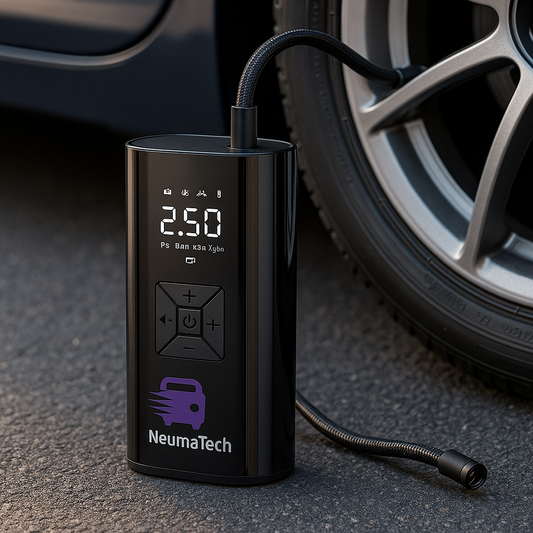 NeumaTech: Inflador De Llantas Portátil con Power Bank para Celulares