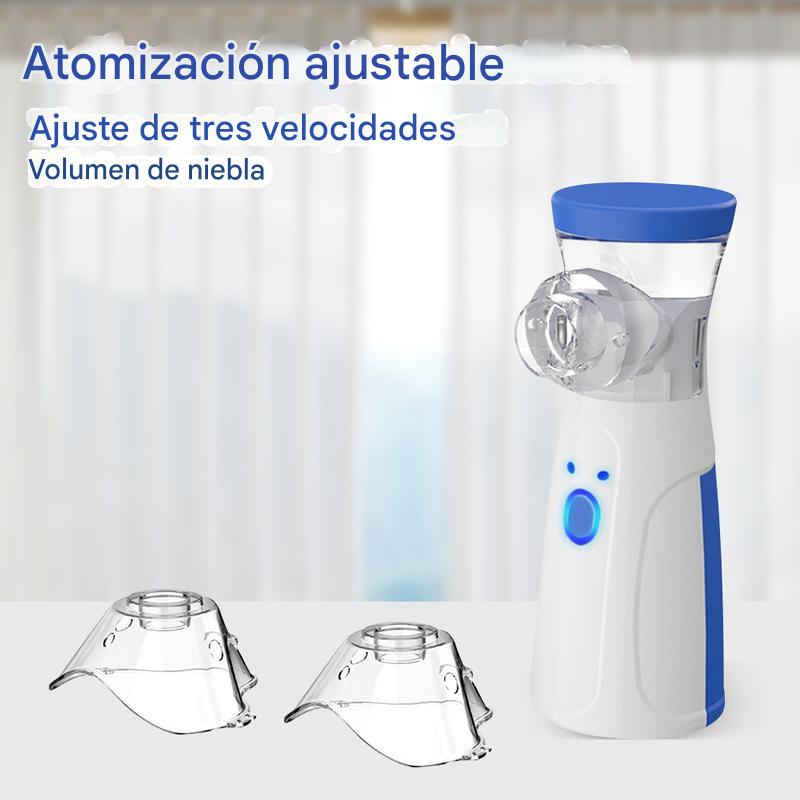 Oxy Pure: Nebulizador Portátil Ultrasonico Recargable con Auto-Limpieza para Adultos y Niños