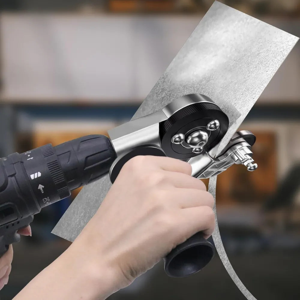DrillCut Pro™ – Cortá láminas metálicas como un profesional, sin esfuerzo.