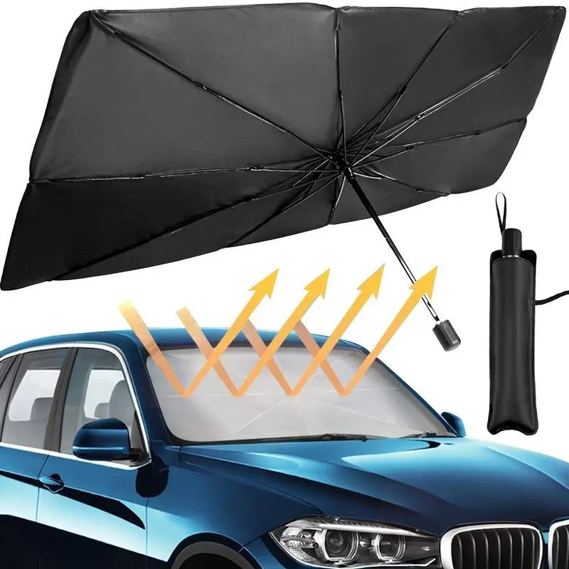 Protege tu auto del sol extremo – Parasol que conserva el interior fresco y sin daño UV