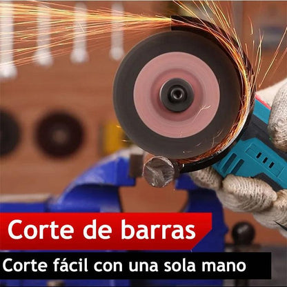 NO ESTÁ EN DROPI Cortech - Mini amoladora angular inalámbrica con 2 Baterias