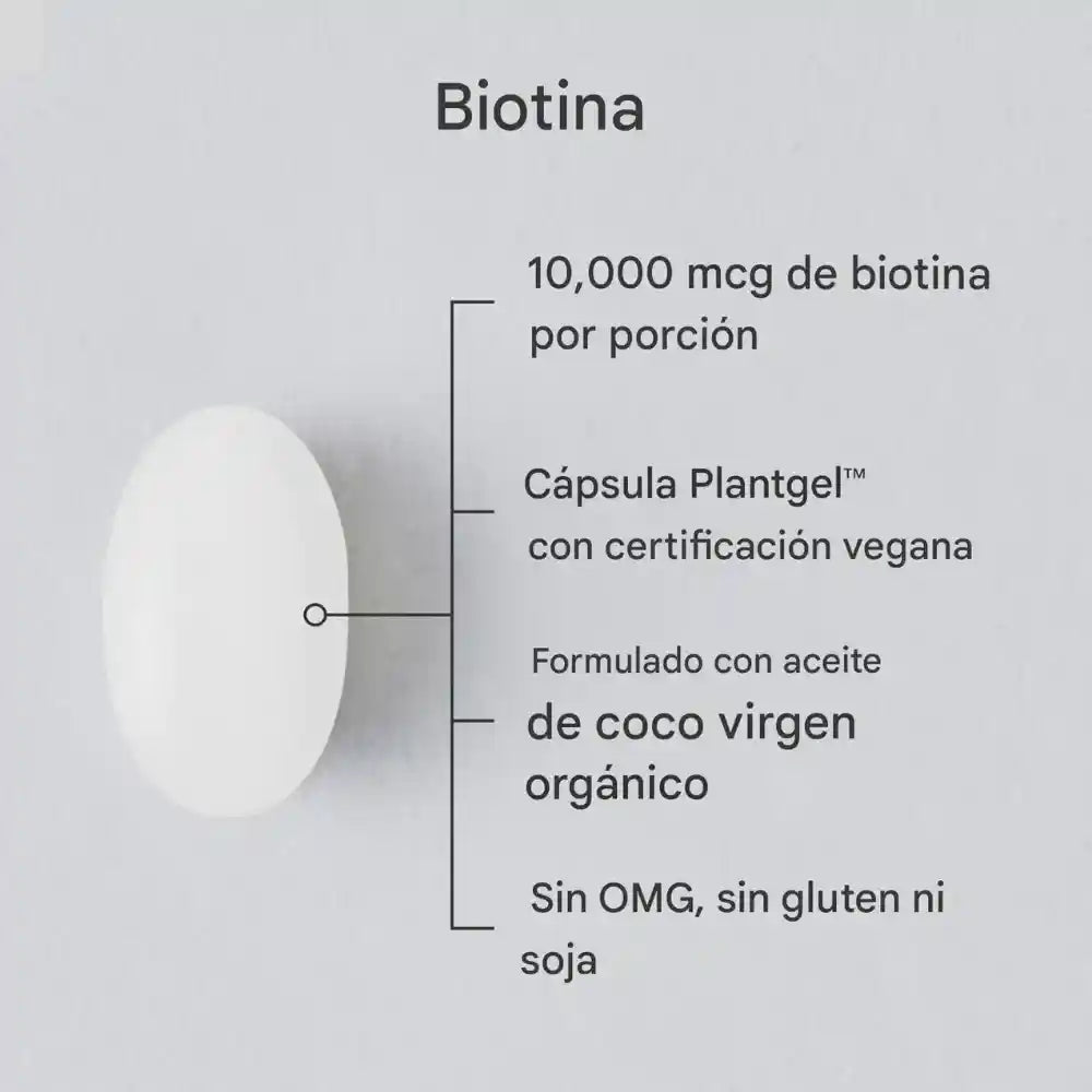 Sports Research Biotina Max Strength 10.000 mcg – Nutrí tu cabello, uñas y piel desde adentro