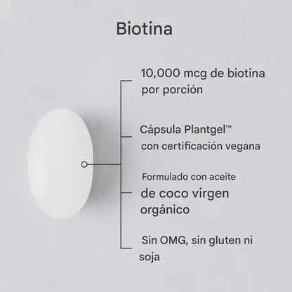 Sports Research Biotina Max Strength 10.000 mcg – Nutrí tu cabello, uñas y piel desde adentro