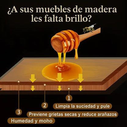 Beewax Restaurador de Muebles – Brillo Natural + Protección Duradera para Tu Madera
