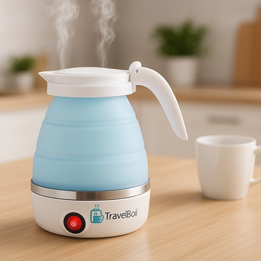 TravelBoil - Hervidor Eléctrico Portátil Mini Plegabl