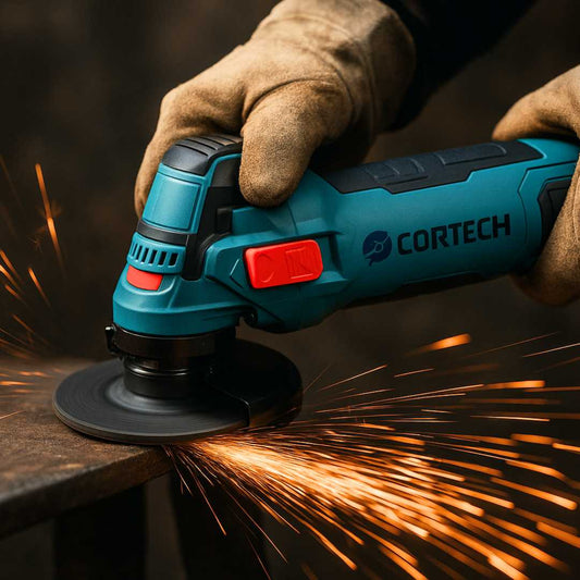Cortech - Mini amoladora angular inalámbrica con 2 Baterias