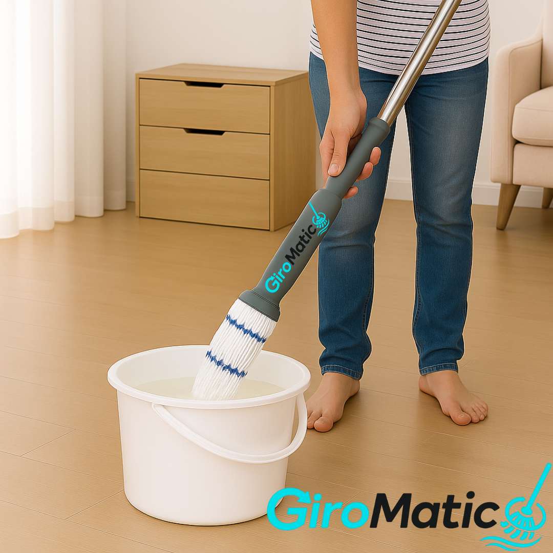 Giro Matic - TRAPEADOR MOPA CON MANGO AUTOESCURRIDOR