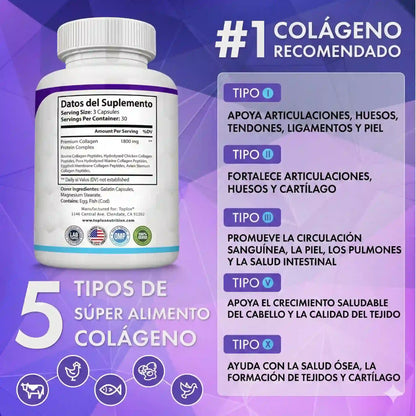 Multi Colágeno Complex 1500mg: Recuperá la firmeza de tu piel y la libertad de movimiento en un solo paso.