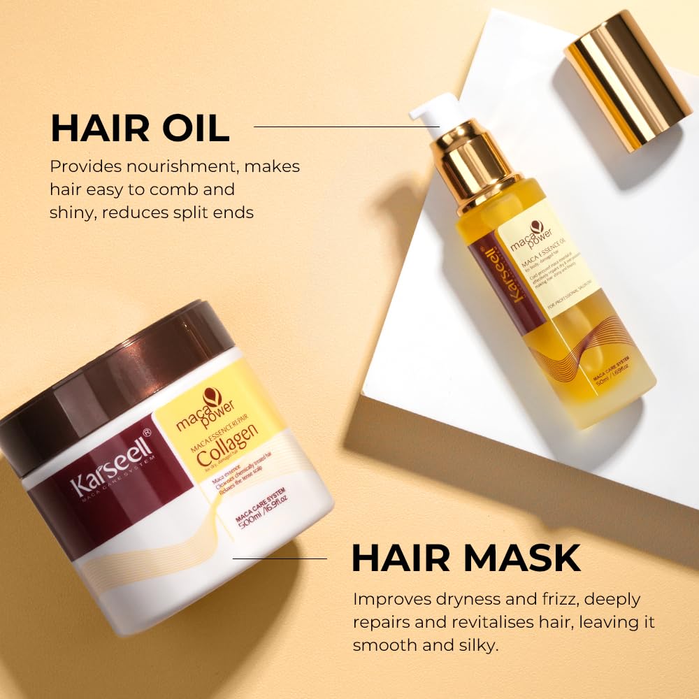 KIT MASCARA Y ACEITE CAPILAR KARSEELL