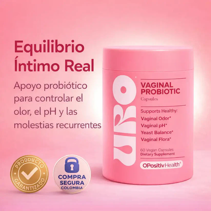 URO Probioticos vaginales, Control del mal olor, y regula el pH íntimo