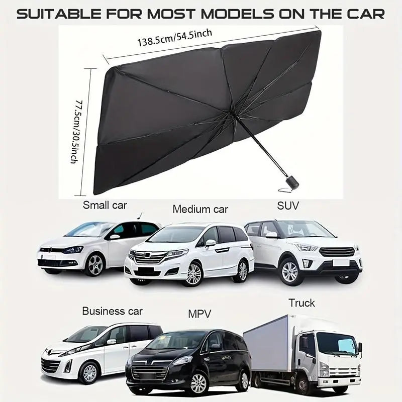Protege tu auto del sol extremo – Parasol que conserva el interior fresco y sin daño UV