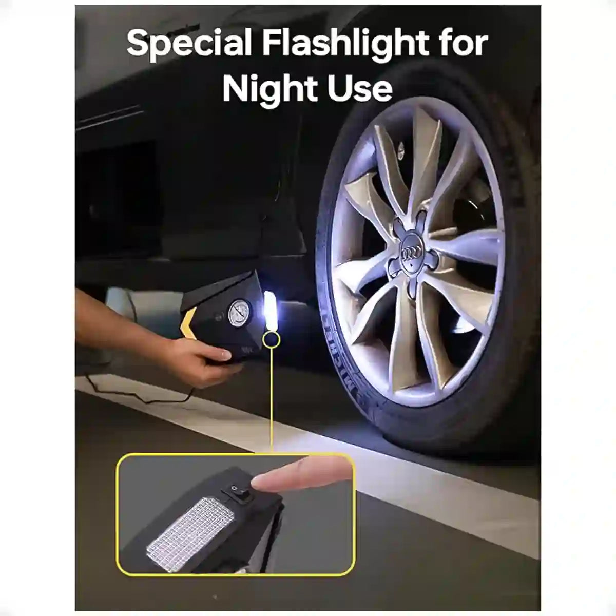 NO ESTÁ EN DROPI Neumax - Minicompresor Portatil Auto Linterna 12v